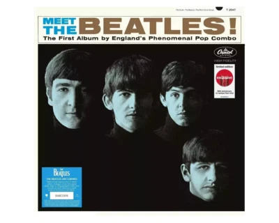 THE BEATLES Meet The Beatles *SEALED* Blue Vinyl Target Exclusive w Hype Sticker - Image 1 of 4