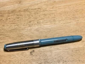 Vintage Wearever Baby Blue Pioneer Lever Fill Fountain Pen 5 3/8" - Picture 1 of 4