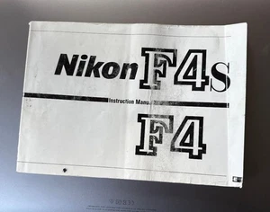 Manual de instrucciones de cámara de película Nikon F4S F4 35 mm - Imagen 1 de 2
