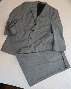 Ralph Lauren LRL Herren 100% Wolle Anzug Grau Birdseye 42R  - Bild 1 von 10