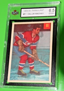 1954 PARKHURST HOCKEY-CALUM MACKAY-MONTREAL-KSA 6.5 - Picture 1 of 2