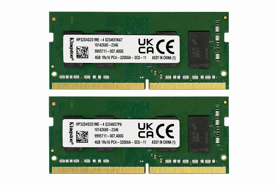 Kingston DDR4 Laptop RAM 4GB / 8GB PC4-3200 SODIMM 1Rx16 HP OEM Memory