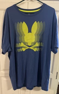 Psycho Bunny Men’s T-Shirt Size 9 Blue (3XL) - Picture 1 of 7
