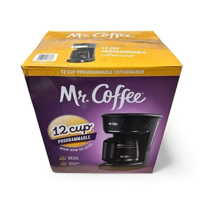 Mr. Coffee 60 oz Programmable Black 12-Cup Maker Drip Machine Paper Filter - Image 1 of 4