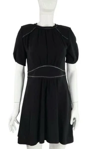 ISABEL MARANT Black White Stitch Mana Shift Dress 44 FR / XL Immaculate - Picture 1 of 8