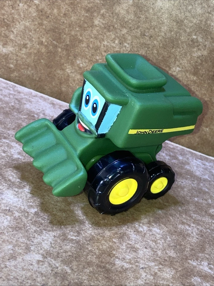 TOMY JOHN DEERE  COREY COMBINE  RUBBER & PLASTIC FARM TOY Vehicle - Image 1 of 4