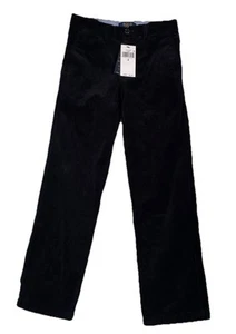 NEW $59 Polo Ralph Lauren Corduroy Pants Black Boys Size 8 Zipper Pockets - Picture 1 of 8