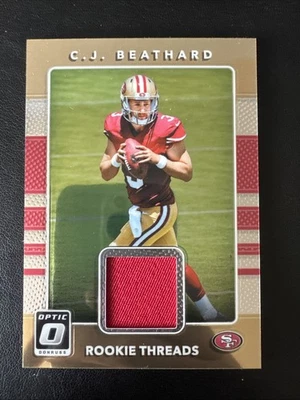 2017 Donruss Optic - Rookie Threads C.J. Beathard #27 (MEM, RC) - Image 1 of 2