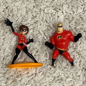 Incredibles Mr. Incredible & Elastigirl PVC Figuren Set Disney Pixar Mini Spielzeug - Bild 1 von 4