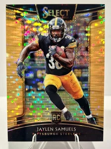 2018 Panini Select Jaylen Samuels Rookie RC Gold Pulsar /9 - Steelers - Picture 1 of 2