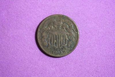 Estate Find 1864 - Shield Two Cents!!!  #K10190 - Image 1 of 2