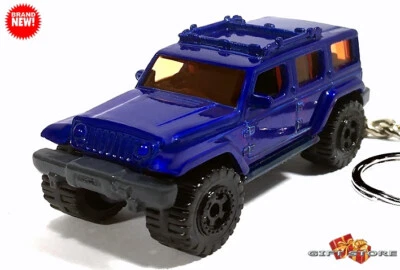 🎁 🇺🇸 VERY RARE 🆕 KEYCHAIN BLUE JEEP WRANGLER CUSTOM Ltd. Ed. 💕GREAT GIF💕🎁 - Image 1 of 4