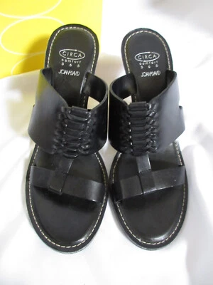 Sandalias Circa Joan & David Confort Madera Cuña Cuero Tacones Talla 7M Nuevas en Caja Foto 1 de 4