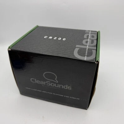 Clear Sounds CR200 Anillo Transparente Amplificado Teléfono Anillo Señalizador Nuevo en Paquete Foto 1 de 4