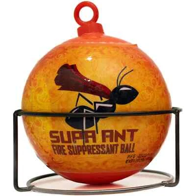 SERENELIFE Supa Ant Automatic Fire Suppressant Ball Extinguisher w/ Stand/Mounting Bracket