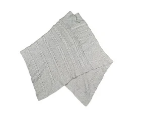 Inis Crafts Pullover Cape Poncho Schal 100% Merinowolle Zopfmuster M/L Irland - Bild 1 von 5