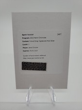 2023 Panini Chronicles Redemption Future King Auto Holo Silver Jared Shuster /99