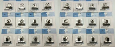 Sparco Bulldog Magnetic Clips Steel, #2, 2-1/4", Silver, Heavy Duty, Case of 24