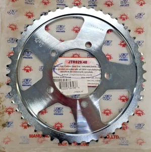 JTR829.48 JT STEEL SILVER REAR SPROCKET 530 PITCH 48 TOOTH 1986-2006 SUZUKI - Afbeelding 1 van 7