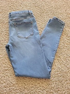 Falls Creek Girl Ankle Length Jegging Denim Jeans 14/16 Skinny Adjustable Waist - Picture 1 of 9