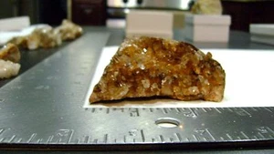 3 1/2" X 3" Two Sided Crystal Quartz Cluster Pointed w/Druzy & Iron Stains - NY - Picture 1 of 8