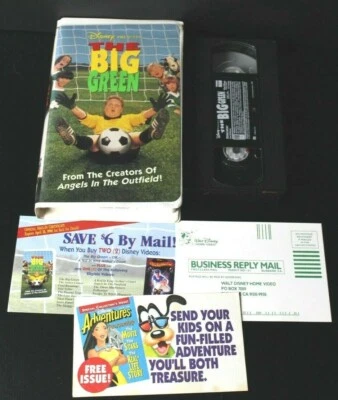 The Big Green VHS Cassette Video Tape Walt Disney Clamshell Soccer 1996 Disney - Image 1 of 3