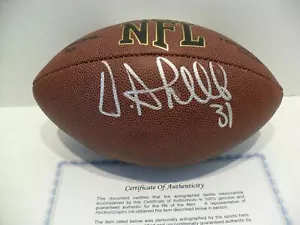 Pittsburgh Steelers Donnie Shell autografo Wilson NFL logo calcio certificato di autenticità - Foto 1 di 2
