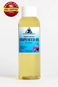 GRAPESEED OIL ORGANIC by H&B Oils Center COLD PRESSED PREMIUM 100% PURE 2 OZ - Picture 1 of 12