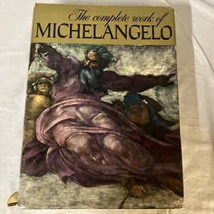 The Complete Work of Michelangelo By Reynal & Companya Atrabas w/ Slip Cover FS! - Imagen 1 de 19