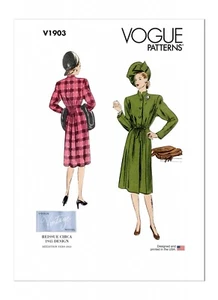 Vogue SEWING PATTERN V1903 Misses' Retro 1940s Coat Sizes 8-16 Or 18-26 - Picture 1 of 5