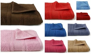 5 PC Lotto Cotone Multicolore Bagno Viso Asciugamano Solido Morbido Asciugatura - Foto 1 di 10