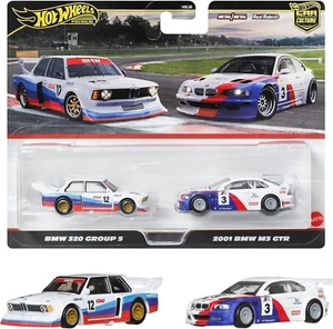 New Hot Wheels JBK99 Premium 2 Pack BMW 320 Group 5/2001 -M3 GTR - Picture 1 of 6