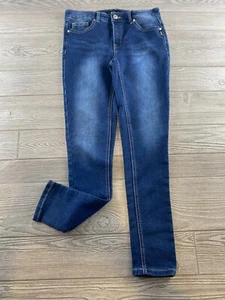 Silver Jeans Co. Amy Jeans Triple 5 Girls Size 16 Dark Wash Skinny Y2K - Picture 1 of 10