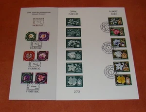 Rumänien 2013 Mi.6715-20 ETB Blumen und Uhren II,Clocks,Flowers,Flores FIRST DAY - Bild 1 von 5