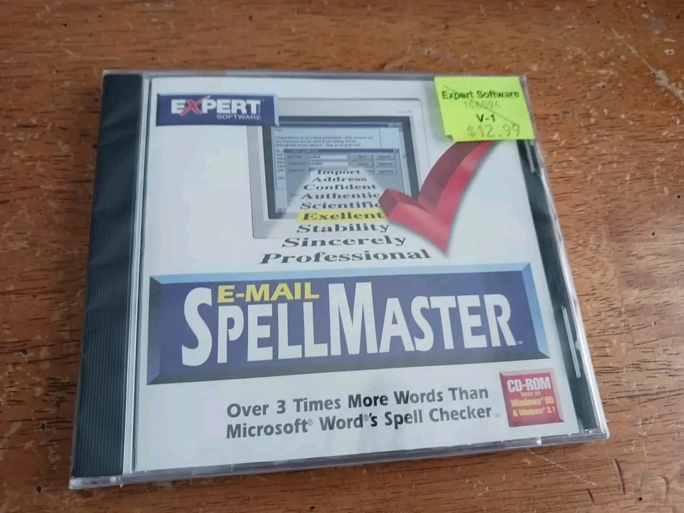 Expert Software E-mail Spell Master Windows 95 & Windows 3.1 NEW SEALED, w/tag - Image 1 of 4