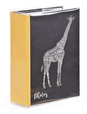 Zen Giraffe 6'' x 4'' Slipin Photo Album Hold 120 Photos Photography Storage   - Image 1 of 3