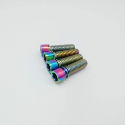 4Pcs/lot Super Light  Allen Hex Head Screw M8x25mm Rainbow Bolts Washer  - Image 1 of 3