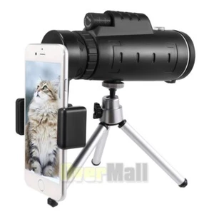 HD 40x60 Monocular,High Power Telescope with Phone Adapter,Tripod &Hand Strap - Picture 1 of 23