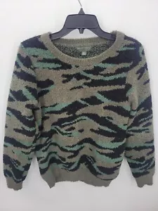 Suéter Barefoot Dreams Para Mujer Mediano Acogedor Camuflaje Mar Cuello Redondo Pullover - Imagen 1 de 8