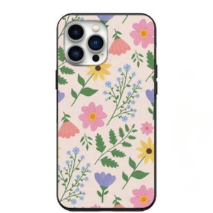 Linda Funda de Teléfono Diseño Flor Dibujada para iPhone 7 8 X XS XR SE 11 12 13 14 Pro Ma - Imagen 1 de 31