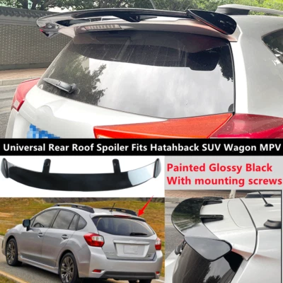 Universal Gloss Black Rear Roof Spoiler Wing Fit For Subaru Impreza 2012-2016 Foto 1 de 4