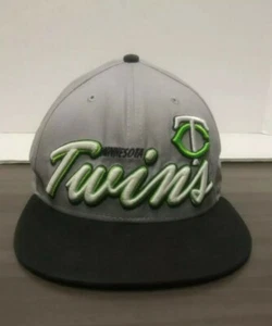 New Era 9Fifty Minnesota Twins Snapback Hat Gray/Black - Picture 1 of 8
