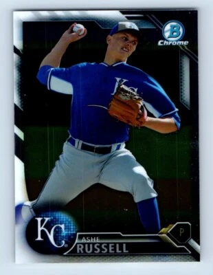 2016 Bowman Chrome Prospects Ashe Russell Kansas City Royals #BCP75 - Image 1 of 2