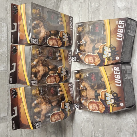 WWE Legends NWO Lex Luger Action Figure Elite Collection Series 15, Lot of 5 Cover