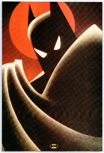 Vintage Print Ad 1993 Batman Animated Original Promo Poster Bruce Timm Art - Picture 1 of 4