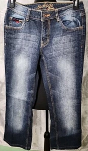 Southpole Jeans Girls 5 Blue Bootcut Denim City Classic Boho Farmcore Western  - Picture 1 of 3