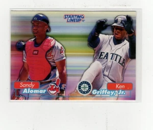 1999 Ken Griffey Jr Sandy Alomar FF Starting Lineup Card Free Shipping (G1307) - Picture 1 of 1