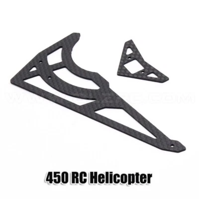 450 carbon fiber horizontal/vertical tail fin For Align Trex 450 RC Helicopte - Image 1 of 3