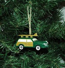 Woody, Woodie Station Wagon, Surfing, Surf Board Christmas Ornament