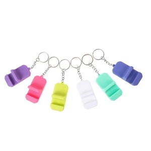 6 Pcs Mobile Phone Holder Key Ring Keychain Cell Stand Keyring Travel with Mini - Photo 1 sur 12